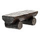 Banc pour bergers bois peint crèche Kostner 12 cm s3