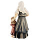Woman with girl in painted wood, Kostner Nativity scene 9.5 cm s4