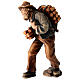 Pastor com lenha para presépio madeira pintada Kostner com figuras altura média 12 cm s2