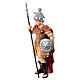 Soldado romano para presépio Kostner de madeira pintada com figuras altura média 9,5 cm s2