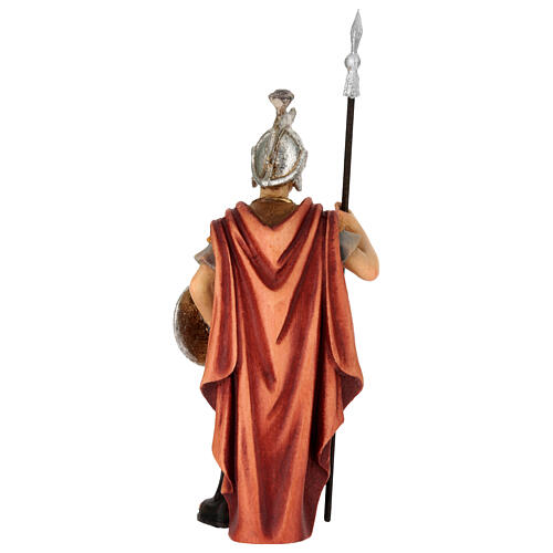 Roman soldier in painted wood, Kostner Nativity scene 12 cm 4