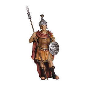 Kostner Nativity Scene 12 cm, roman soldier with shield, in painted wood