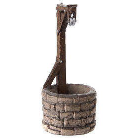Pozzo legno dipinto Kostner presepe 9,5 cm