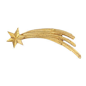 Estrella cometa madera pintada Kostner belén 9,5 cm