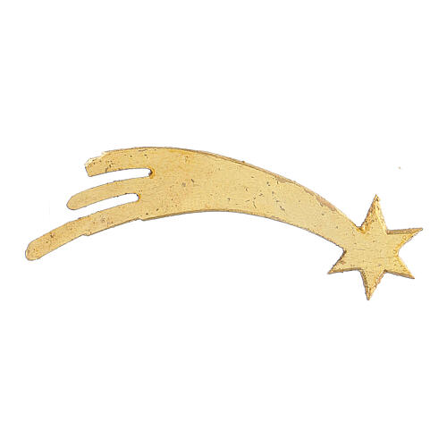 Estrella cometa madera pintada Kostner belén 9,5 cm 2
