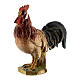 Gallo legno dipinto Kostner presepe 9,5 cm s2