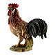 Gallo legno dipinto Kostner presepe 9,5 cm s3