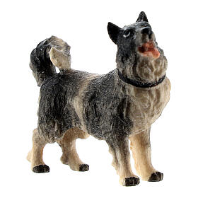 Chien bois peint crèche Kostner 9,5 cm