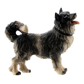 Cane legno dipinto Kostner presepe 9,5 cm