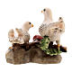 Dove couple in painted wood, Kostner Nativity scene 9.5 cm s3