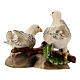 Coppia colombe legno dipinto presepe Kostner 12 cm s3