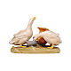 Geese with jug in painted wood, Kostner Nativity scene 9.5 cm s1