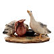 Patos con jarra madera pintada belén Kostner 12 cm s4