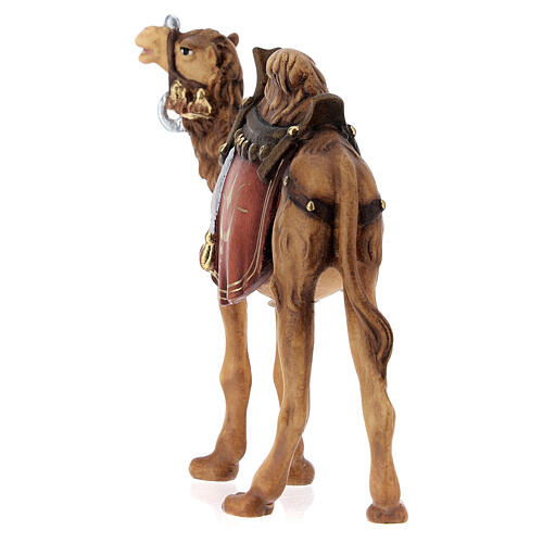 Camelo para presépio madeira pintada Val Gardena com figuras altura média 9,5 cm modelo Kostner 4