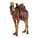 Camelo para presépio madeira pintada Val Gardena com figuras altura média 9,5 cm modelo Kostner s2