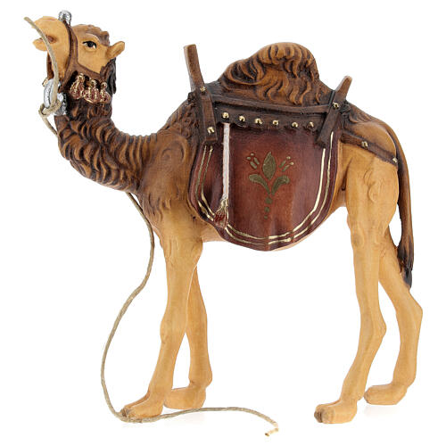 Camelo pombas para presépio madeira pintada Val Gardena com figuras altura média 12 cm modelo Kostner 1