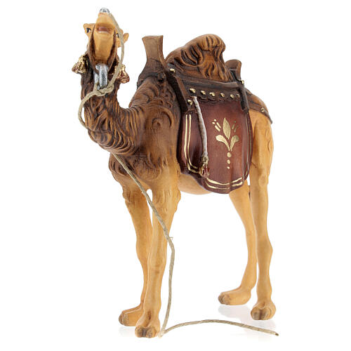 Camelo pombas para presépio madeira pintada Val Gardena com figuras altura média 12 cm modelo Kostner 2