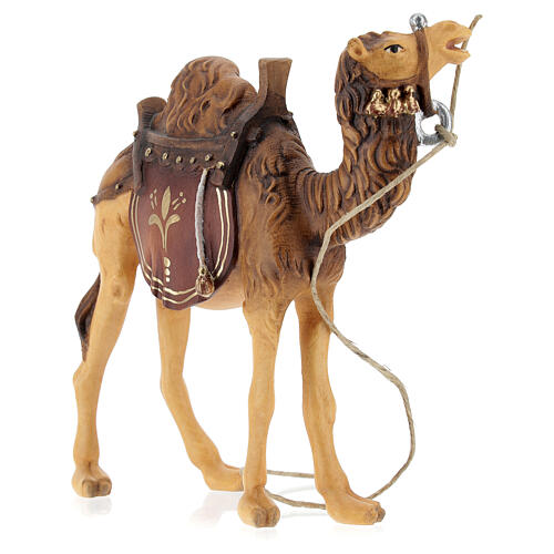 Camelo pombas para presépio madeira pintada Val Gardena com figuras altura média 12 cm modelo Kostner 3