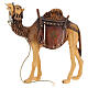 Camelo pombas para presépio madeira pintada Val Gardena com figuras altura média 12 cm modelo Kostner s1
