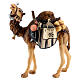 Kamel mit Beladung für Krippe Mod. Kostner Grödnertal Holz 12cm s1