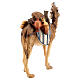 Kamel mit Beladung für Krippe Mod. Kostner Grödnertal Holz 12cm s4