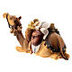 Camelo deitado para presépio madeira pintada Val Gardena com figuras altura média 9,5 cm modelo Kostner s5