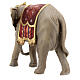 Elefante para presépio madeira pintada Val Gardena modelo Kostner com figuras altura média 9,5 cm s6