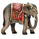 Elefante para presépio madeira pintada Val Gardena modelo Kostner com figuras altura média 12 cm s4