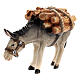Kostner Nativity Scene 12 cm, donkey with wood, in painted wood s3
