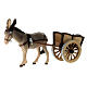 Kostner Nativity Scene 9.5 cm, donkey with cart, in painted wood s4