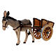 Donkey and cart in painted wood, Kostner Nativity scene 12 cm s3