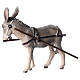 Donkey for cart in painted wood, Kostner Nativity scene 12 cm s3