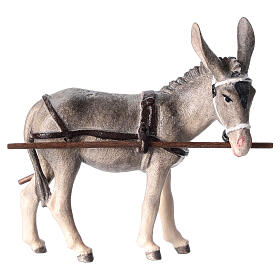 Kostner Nativity Scene 12 cm, donkey for pull cart, in painted wood