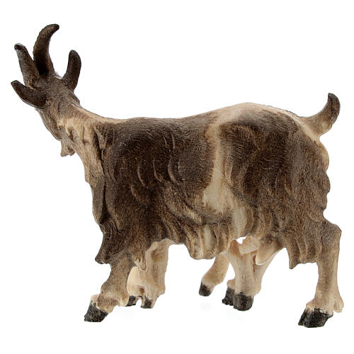 Chèvre avec chevreau bois peint crèche Kostner 12 cm 3