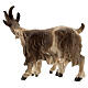 Chèvre avec chevreau bois peint crèche Kostner 12 cm s3