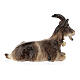 Cabra tumbada madera pintada Kostner belén 9,5 cm s2