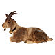 Lying goat in painted wood, Kostner Nativity scene 12 cm s1