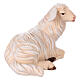 Kostner Nativity Scene 12 cm, lying white sheep looking to the right, in painted wood s2