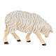 Mouton qui mange tête à gauche bois peint crèche Kostner 9,5 cm s3