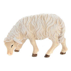 Owca jedząca głowa w lewo drewno malowane Kostner szopka 9,5 cm