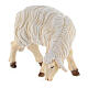 Mouton qui mange tête à droite bois peint crèche Kostner 12 cm s2