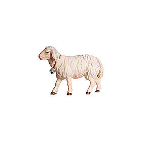 Mouton qui marche bois peint crèche Kostner 9,5 cm 1