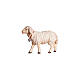 Mouton qui marche bois peint crèche Kostner 9,5 cm s1