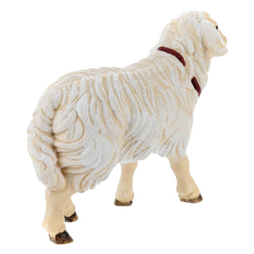 Pecora che cammina legno dipinto presepe Kostner 12 cm 3