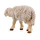 Mouton tête en avant bois peint crèche Kostner 12 cm s4