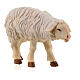 Owca głowa do przodu drewno malowane szopka Kostner 12 cm s2