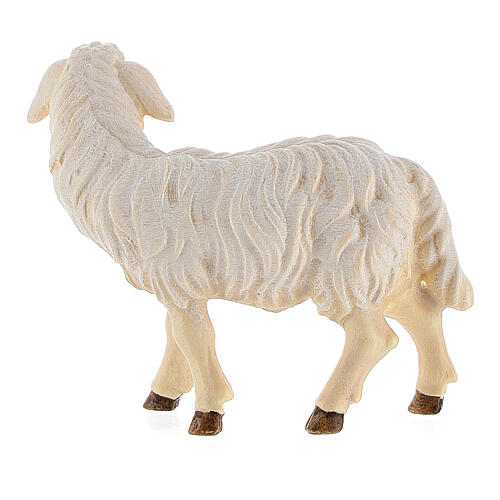 Mouton debout tête à droite bois peint Kostner crèche 9,5 cm 4