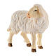 Mouton debout tête à droite bois peint Kostner crèche 9,5 cm s2