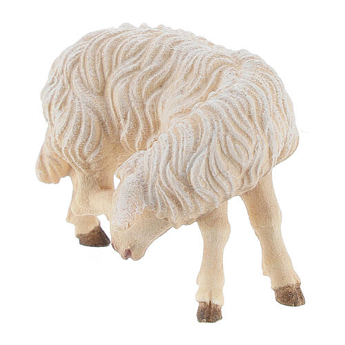Mouton qui se gratte bois peint Kostner crèche 9,5 cm 3