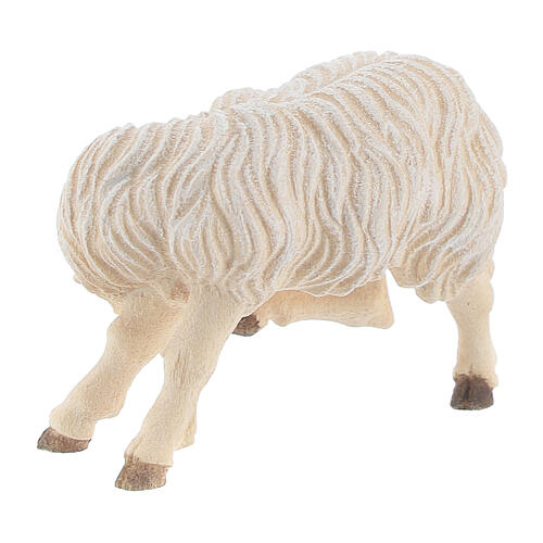 Pecora che si gratta legno dipinto Kostner presepe 9,5 cm 2